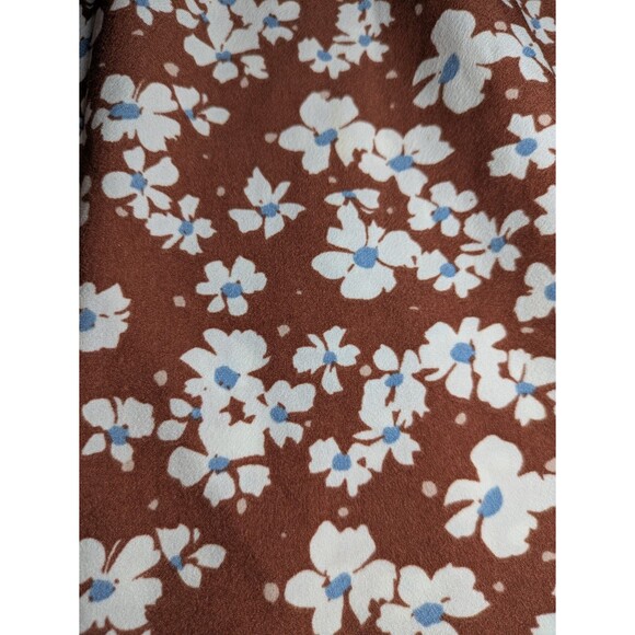 Women's Caramel Peter Pan Collar Dress With Tie - Size M - NWOT - Picture 7 of 10